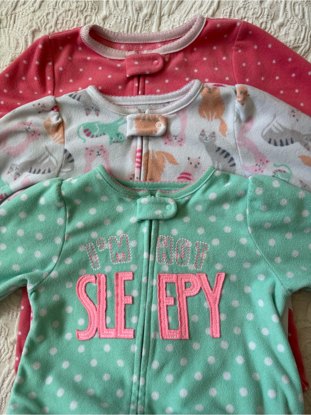 👼CARTER’S 18 & 24 MONTHS FLEECE SLEEPER BUNDLE!🚼